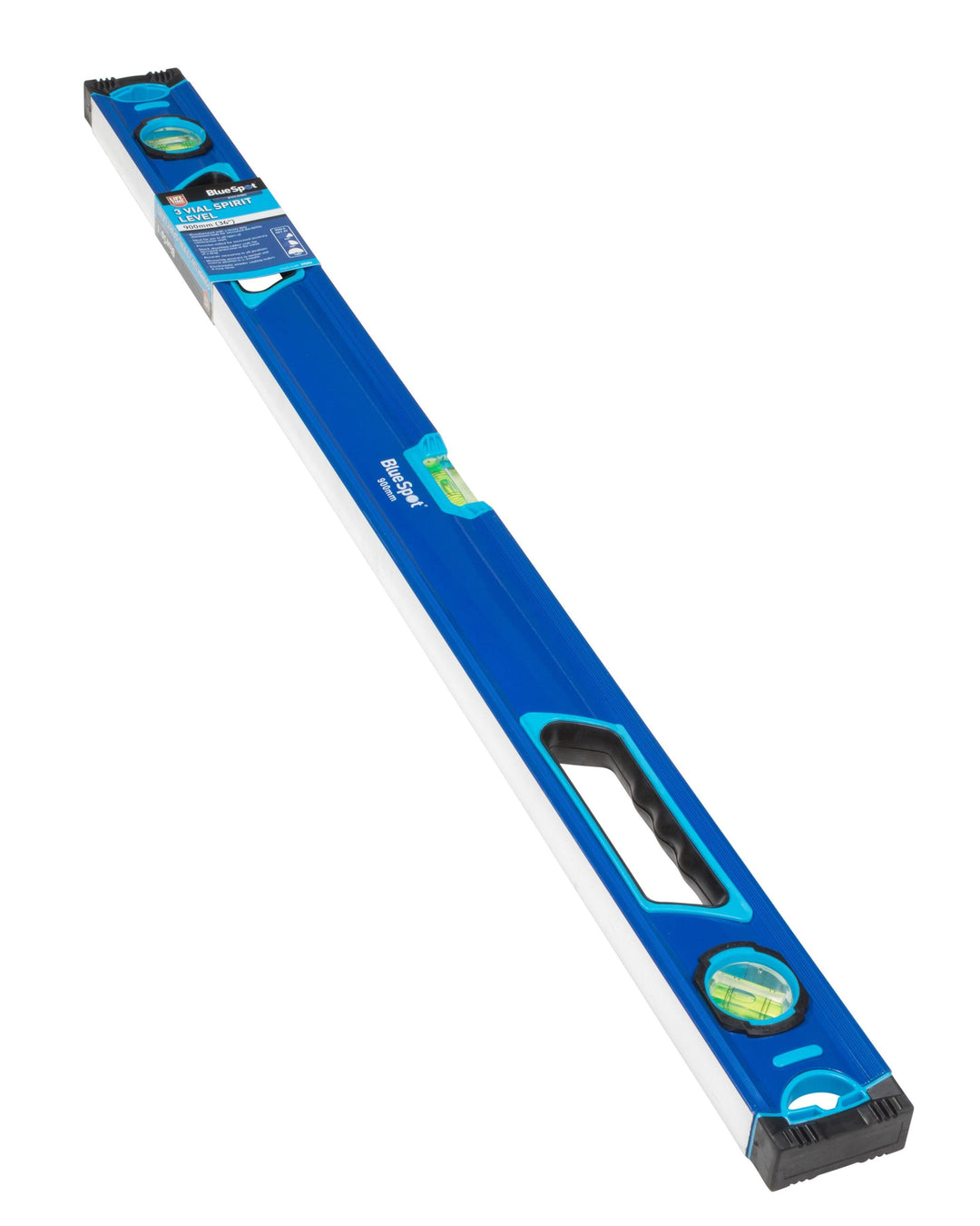 BLUE SPOT TOOLS 900MM (36") 3 VIAL SPIRIT LEVEL - Premium Building Tools from BLUE SPOT - Just £16.49! Shop now at Bargain LAB