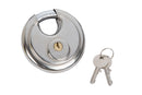 BLUE SPOT TOOLS 90MM DISCUS LOCK STAINLESS STEEL - Premium Security from BLUE SPOT - Just £12.49! Shop now at Bargain LAB