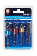 BLUE SPOT TOOLS COLOUR CODED IMPACT SOCKET ADAPTORS (1/4"-3/8"-1/2") & BIT HOLDER - Premium Automotive from BLUE SPOT - Just £6.99! Shop now at Bargain LAB