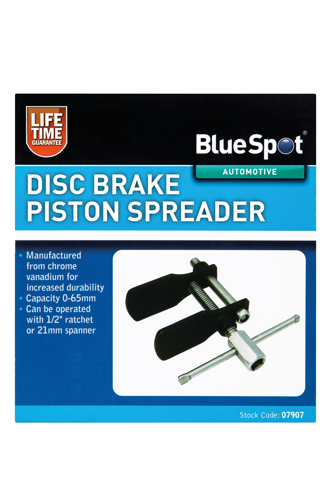 BLUE SPOT TOOLS DISC BRAKE PISTON SPREADER (0-65MM) - Premium Automotive from BLUE SPOT - Just £11.95! Shop now at Bargain LAB