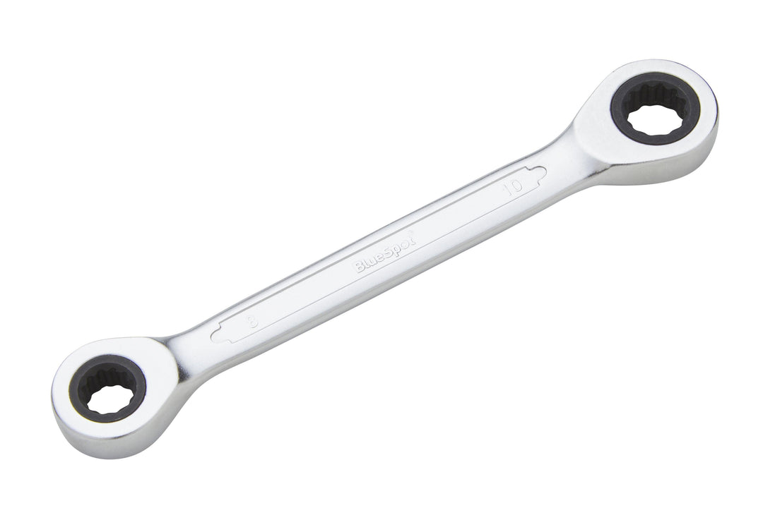 BLUE SPOT TOOLS DOUBLE END RATCHET SPANNER (8-10MM) - Premium Automotive from BLUE SPOT - Just £8.49! Shop now at Bargain LAB