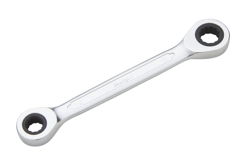 BLUE SPOT TOOLS DOUBLE END RATCHET SPANNER (8-10MM) - Premium Automotive from BLUE SPOT - Just £8.49! Shop now at Bargain LAB