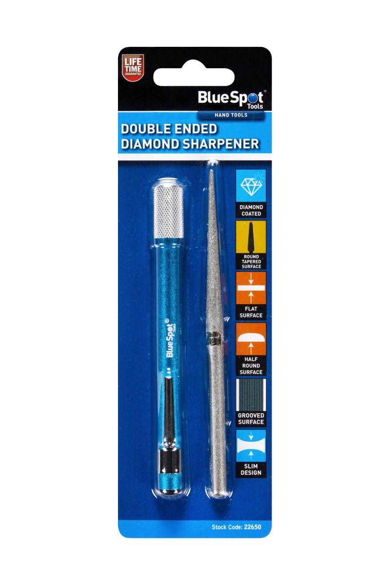 BLUE SPOT TOOLS DOUBLE ENDED DIAMOND SHARPENER - Premium Hand Tools from BLUE SPOT - Just £7.49! Shop now at Bargain LAB