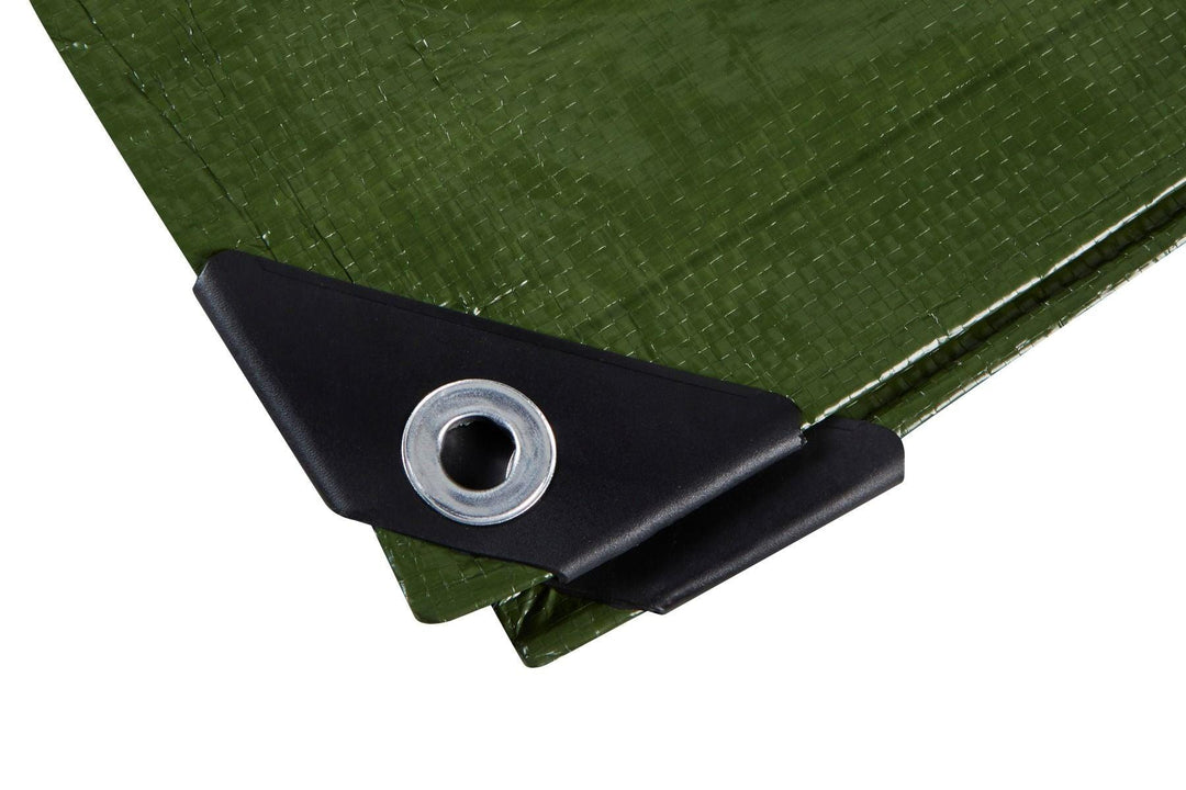 BLUE SPOT TOOLS GREEN 2.7M X 1.8M TARPAULIN - Premium Bungees & Tie Downs from BLUE SPOT - Just £6.79! Shop now at Bargain LAB
