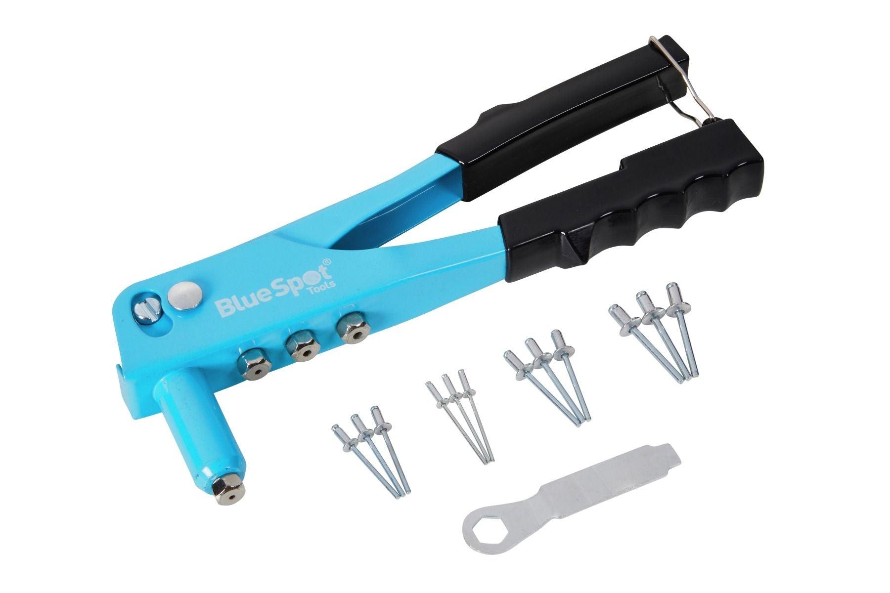 BLUE SPOT TOOLS HAND RIVET GUN WITH RIVETS