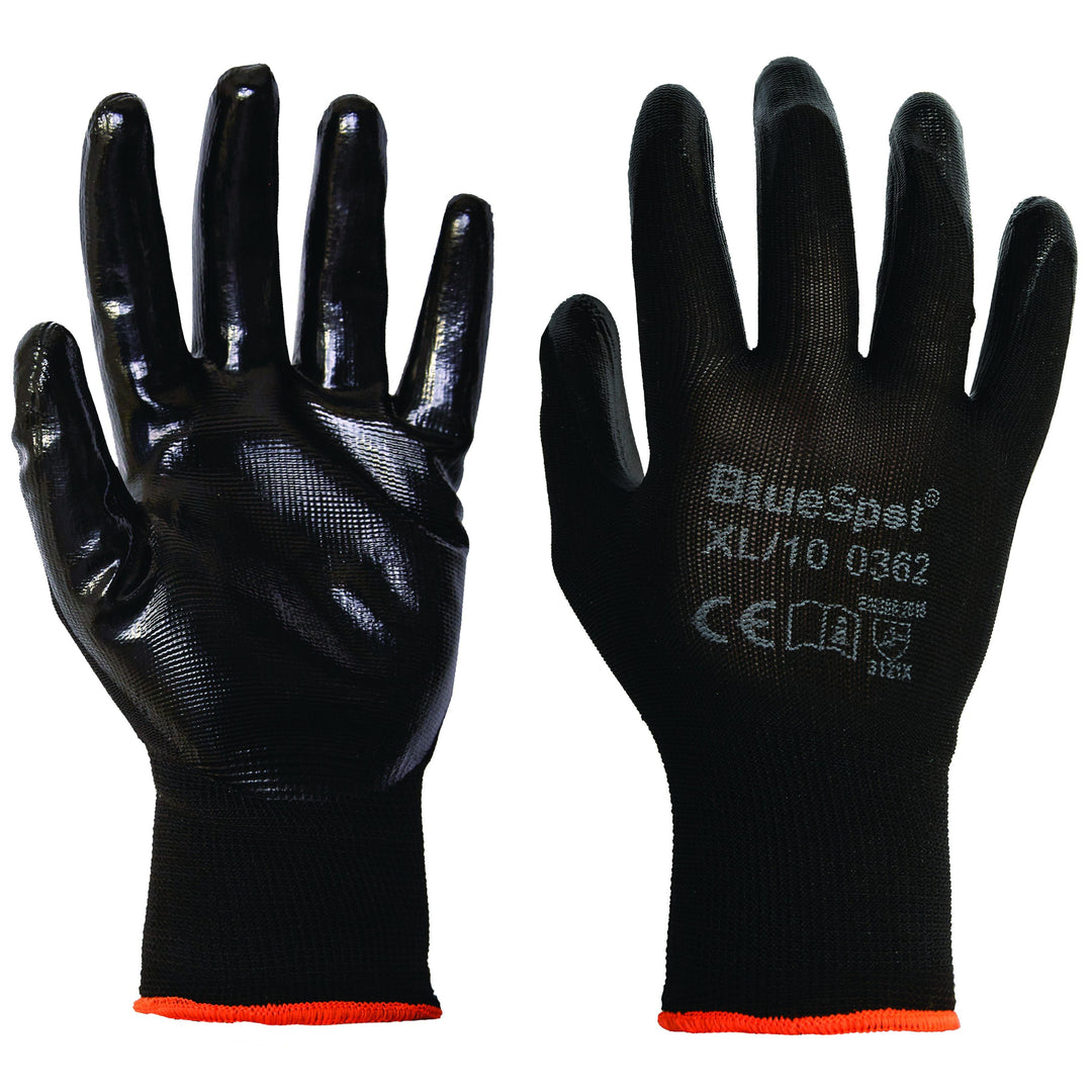 BLUE SPOT TOOLS NITRILE GRIP GLOVES (XL) - Premium Building Tools from BLUE SPOT - Just £4.79! Shop now at Bargain LAB