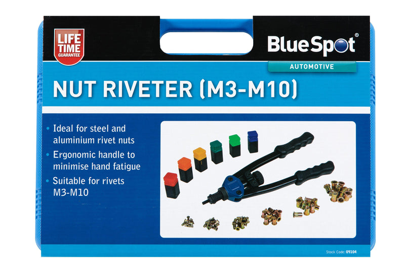 BLUE SPOT TOOLS NUT RIVETER (M3-M10) - Premium Engineering and Metalwork from BLUE SPOT - Just £63.99! Shop now at Bargain LAB