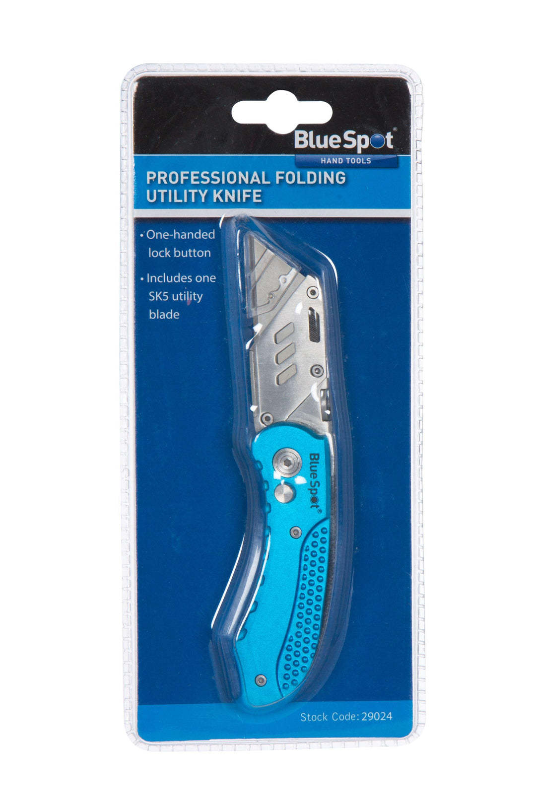 BLUE SPOT TOOLS PROFESSIONAL FOLDING UTILITY KNIFE - Premium Hand Tools from BLUE SPOT - Just £10.49! Shop now at Bargain LAB