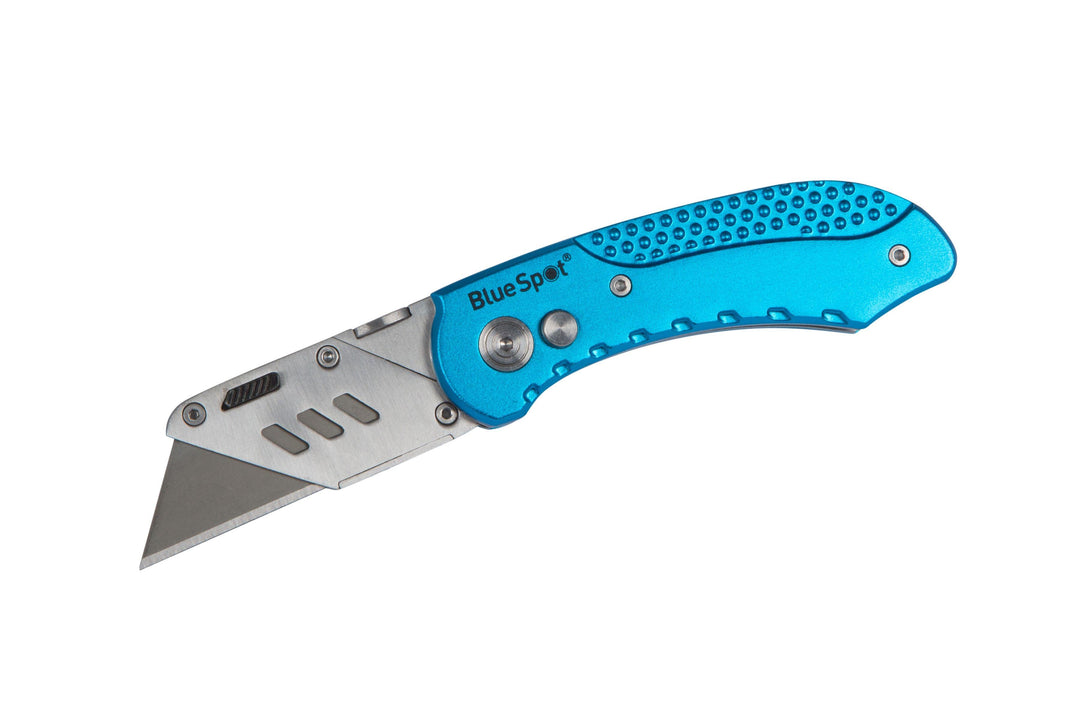 BLUE SPOT TOOLS PROFESSIONAL FOLDING UTILITY KNIFE - Premium Hand Tools from BLUE SPOT - Just £10.49! Shop now at Bargain LAB