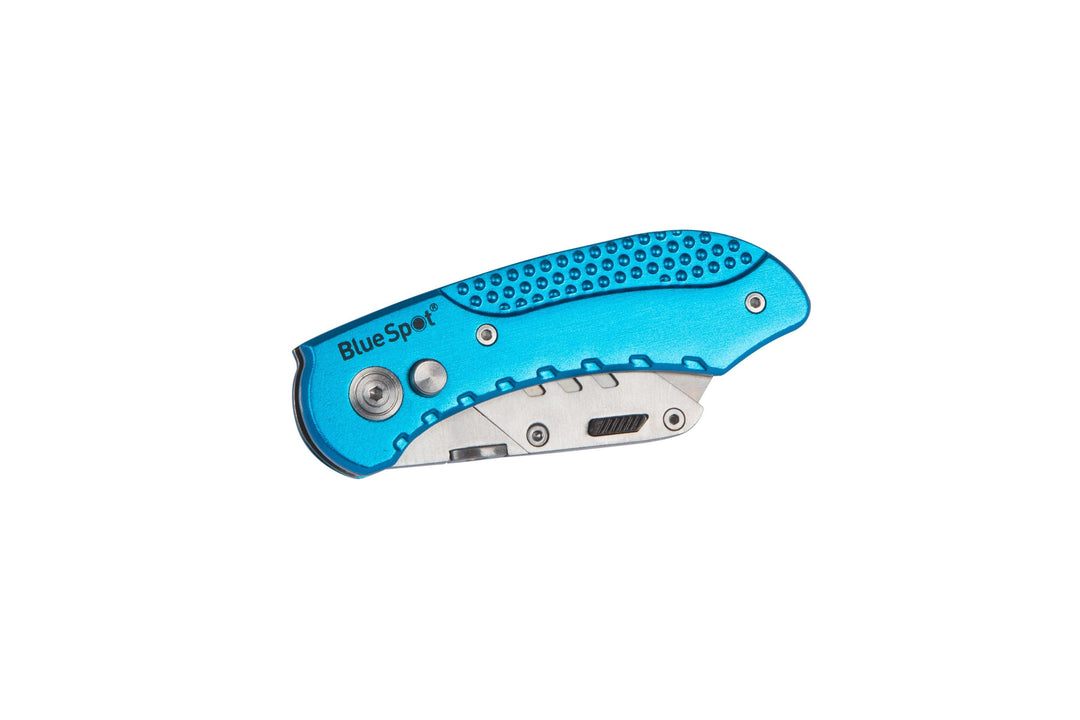 BLUE SPOT TOOLS PROFESSIONAL FOLDING UTILITY KNIFE - Premium Hand Tools from BLUE SPOT - Just £10.49! Shop now at Bargain LAB