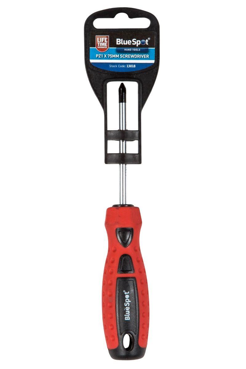 BLUE SPOT TOOLS PZ 1 X 75MM SCREWDRIVER - Premium Hand Tools from BLUE SPOT - Just £4.59! Shop now at Bargain LAB