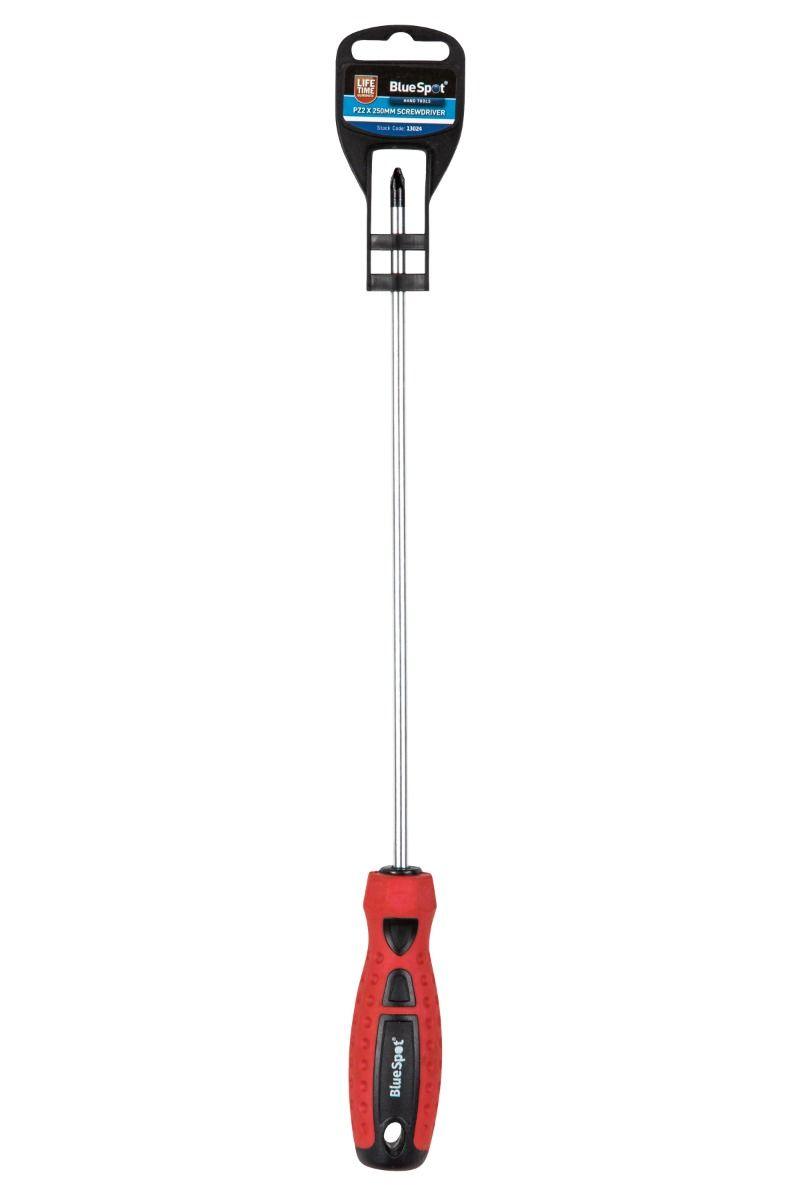 BLUE SPOT TOOLS PZ 2 X 250MM SCREWDRIVER - Premium Hand Tools from BLUE SPOT - Just £5.69! Shop now at Bargain LAB