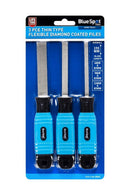 BLUE SPOT TOOLS THIN TYPE 3 PCE FLEXIBLE DIAMOND COATED FILES - Premium Hand Tools from BLUE SPOT - Just £10.49! Shop now at Bargain LAB