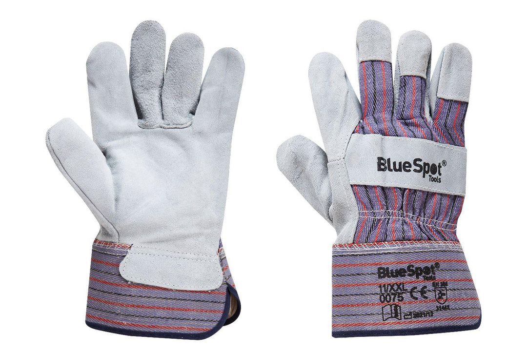 BLUE SPOT TOOLS XXL HEAVY DUTY LEATHER RIGGER GLOVES - Premium Building Tools from BLUE SPOT - Just £6.69! Shop now at Bargain LAB