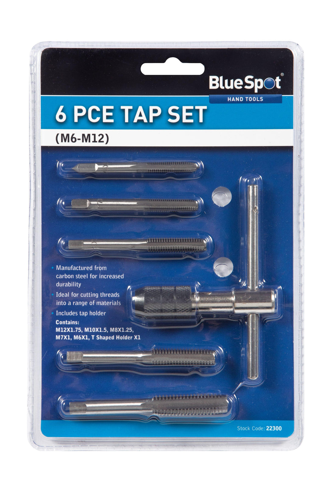 BLUESPOT 6 PCE TAP SET (M6-M12) - Premium Engineering and Metalwork from BLUE SPOT - Just £9.95! Shop now at Bargain LAB