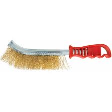 HILKA Brass Coated Wire Scratch Brush