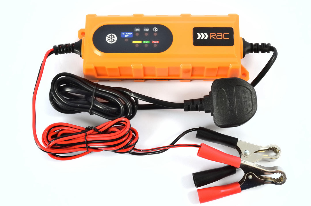 RAC 4.0 Amp Smart Battery Charger - Premium Automotive from HILKA - Just £37.99! Shop now at Bargain LAB