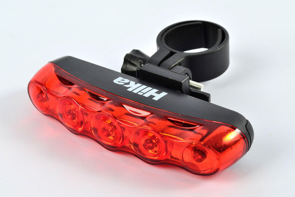 HILKA Red LED Rear Bike Light with Batteries