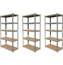 HILKA Three Sets 265kg 5 Tier Boltless Shelving